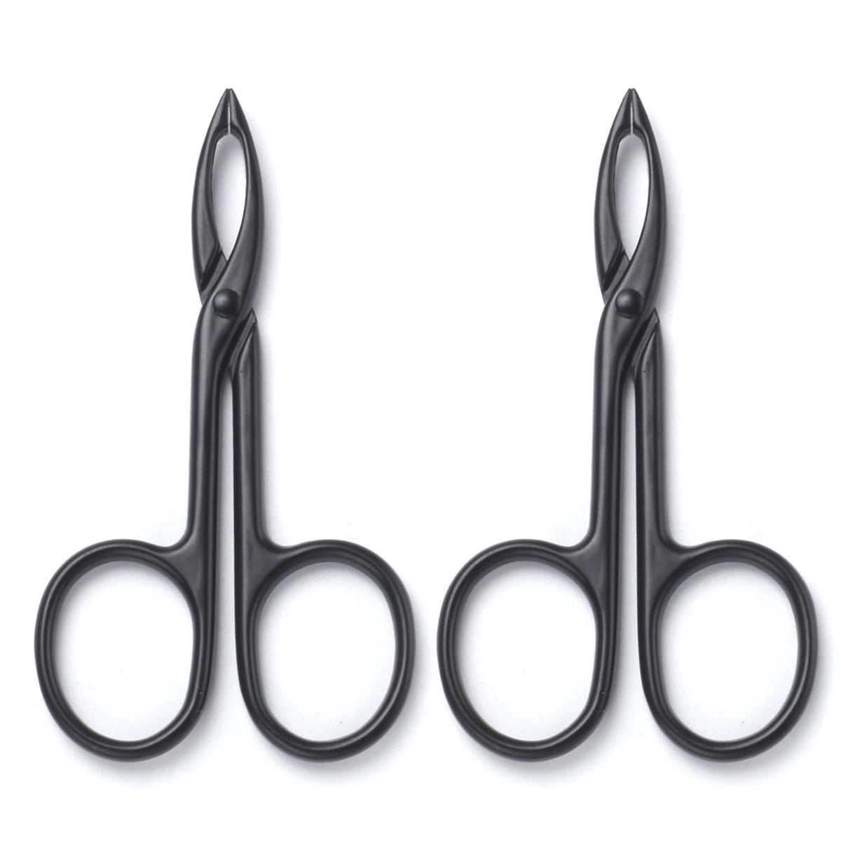 2 Pieces Tweezers Scissor Handle Straight Tip Scissor - Motanar Official Product Imagery - 1