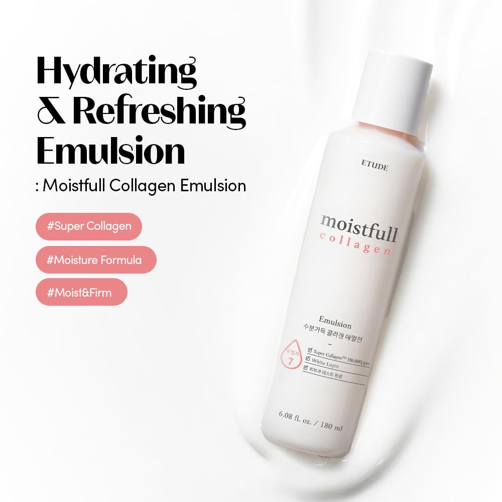 ETUDE Moistfull Collagen Korean Skin Care Toner and Emulsion - ETUDE Official Imagery - 5