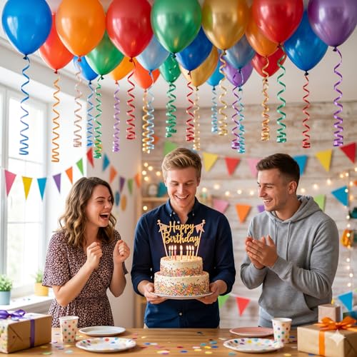TONIFUL 500 Yards Gold Curling Ribbon Balloon String Gift - Product Imagery