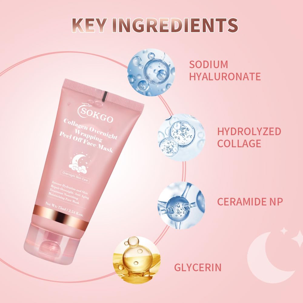 Sokgo Collagen Overnight Wrapping Mask Intensive Hydration - Sokgo Official Product Imagery - 3