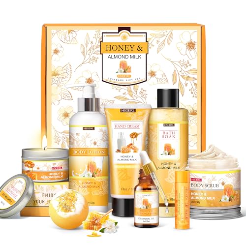 Birthday Gifts for Women 9PCS Almond Milk Honey Bath and - HSOEIXL Official Imagery - 1