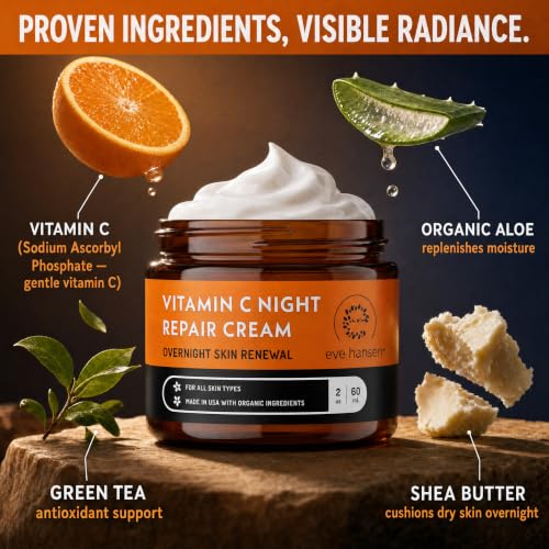Eve Hansen Vitamin C Night Cream for Face & Neck, Brightening - Product Imagery