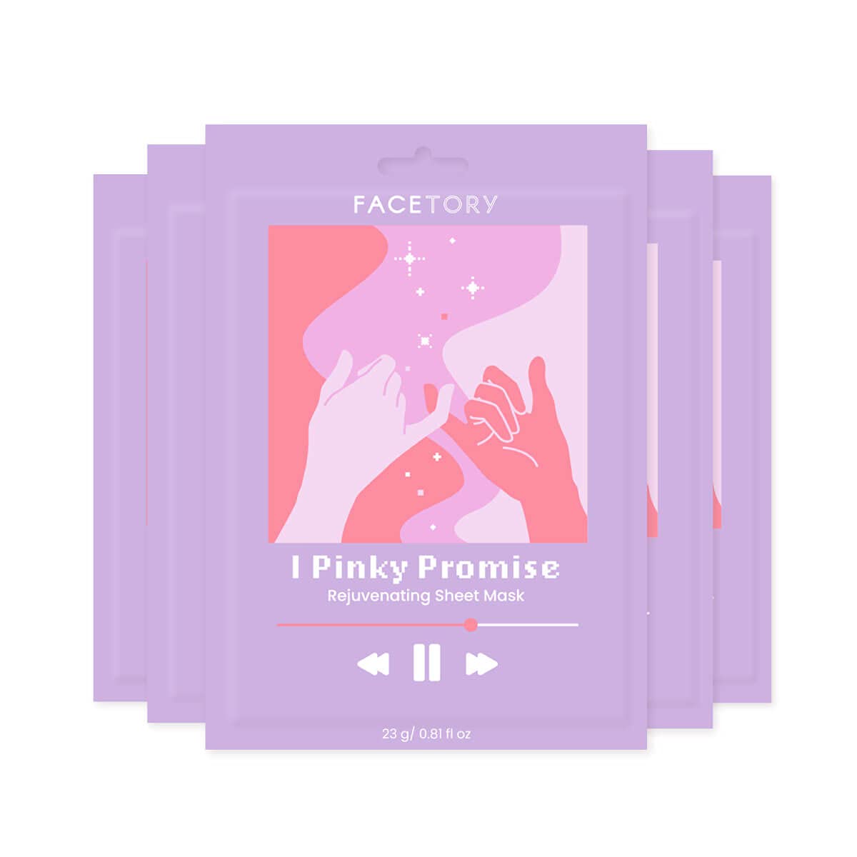 FACETORY I Pinky Promise, Korean Beetroot Face Mask, Radiant - Product Imagery