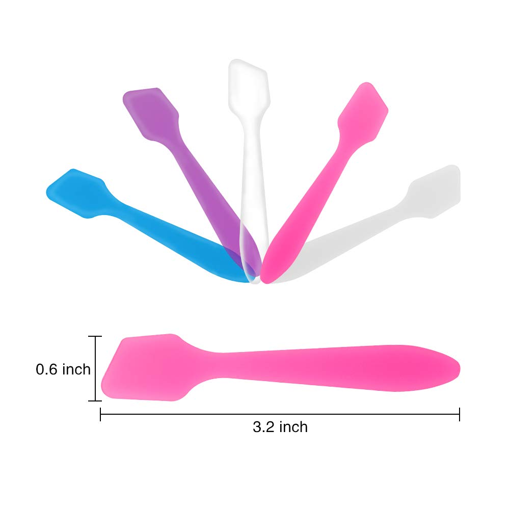150 Pack MINI Makeup Spatulas Reusable Cream Tip Spatulas - Accmor Official Product Imagery - 3