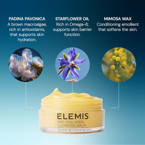 ELEMIS Pro-Collagen Cleansing Balm, 3-in-1 Facial Cleanser, 20g - Product Imagery