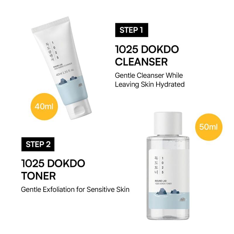 ROUND LAB Summer Travel Essential Kit with Sunscreen, 4 Step - Product Imagery