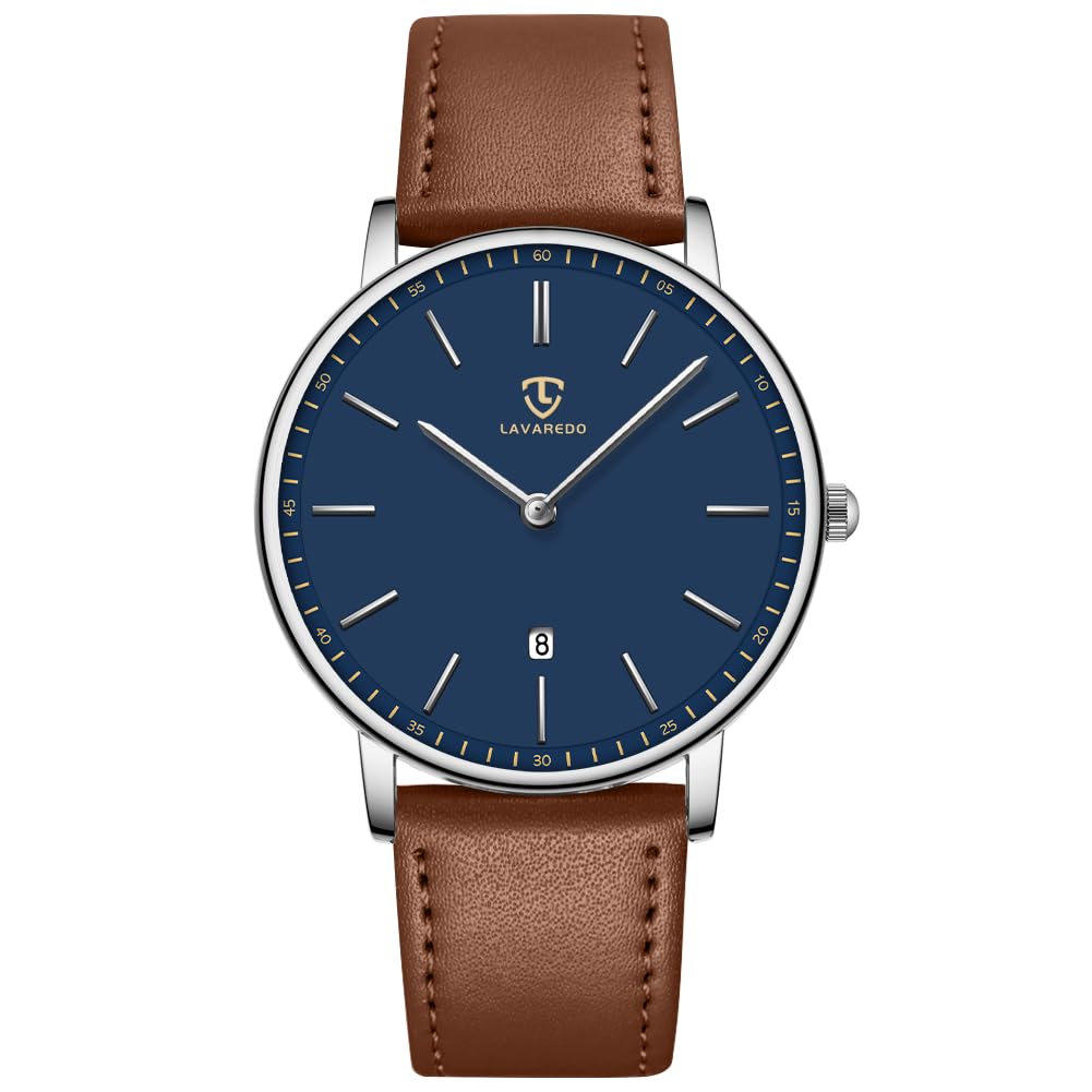 BEN NEVIS Watch, Mens Watch, Minimalist Fashion Simple Wrist Watch Analog Date with Leather Strap