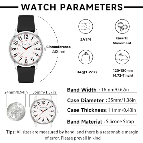 Watches for Women, Fashion 3ATM Waterproof Minimalist - Product Imagery