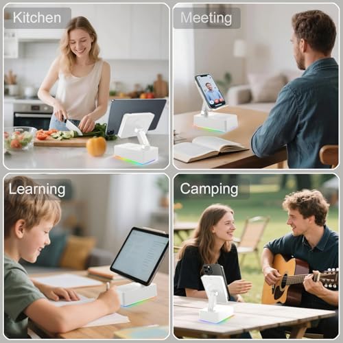 Wireless Induction Bluetooth Speaker, 5-in-1 Foldable Phone - Product Imagery