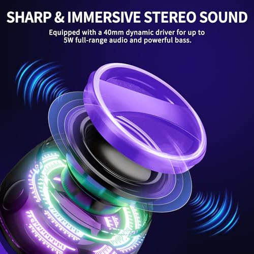 Magnetic Bluetooth Speaker - Portable Mini Speakers with RGB - Product Imagery