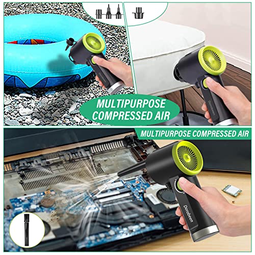 Compressed Air Duster, Cordless Handheld Air Blower, Stepless - Product Imagery