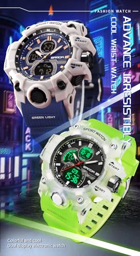 FANMIS Men Sports Outdoor Watch Analog Digital Multifunctional - Product Imagery