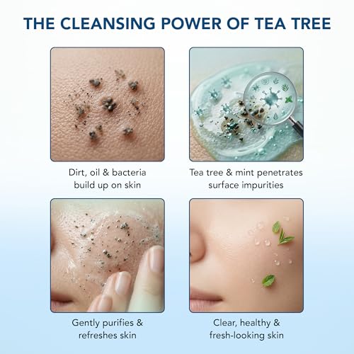 Botanic Hearth Tea Tree Face Wash With Mint - 16 Fl oz - Product Imagery