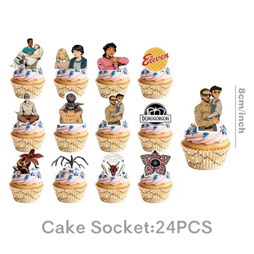 50pcs Stranger season 5 Things Party Supplies for kids, Birthday - Product Imagery