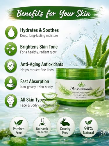 Aloe Vera Hydrating Gel – Soothing Moisturizer for Face & Body – - Product Imagery