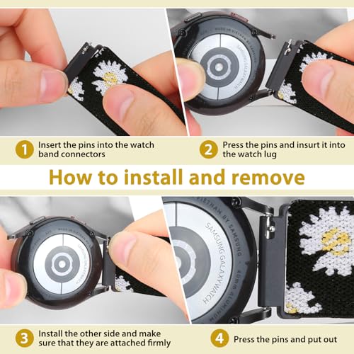 Quick Release Watch Band - Choice of Width -18mm 19mm 20mm 22mm - Product Imagery