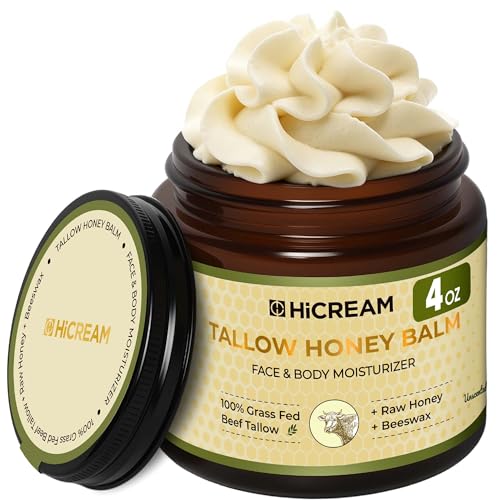 Hicream Beef Tallow for Skin, Beef Tallow and Honey Balm, 100% Or - Hicream Official Product View 1