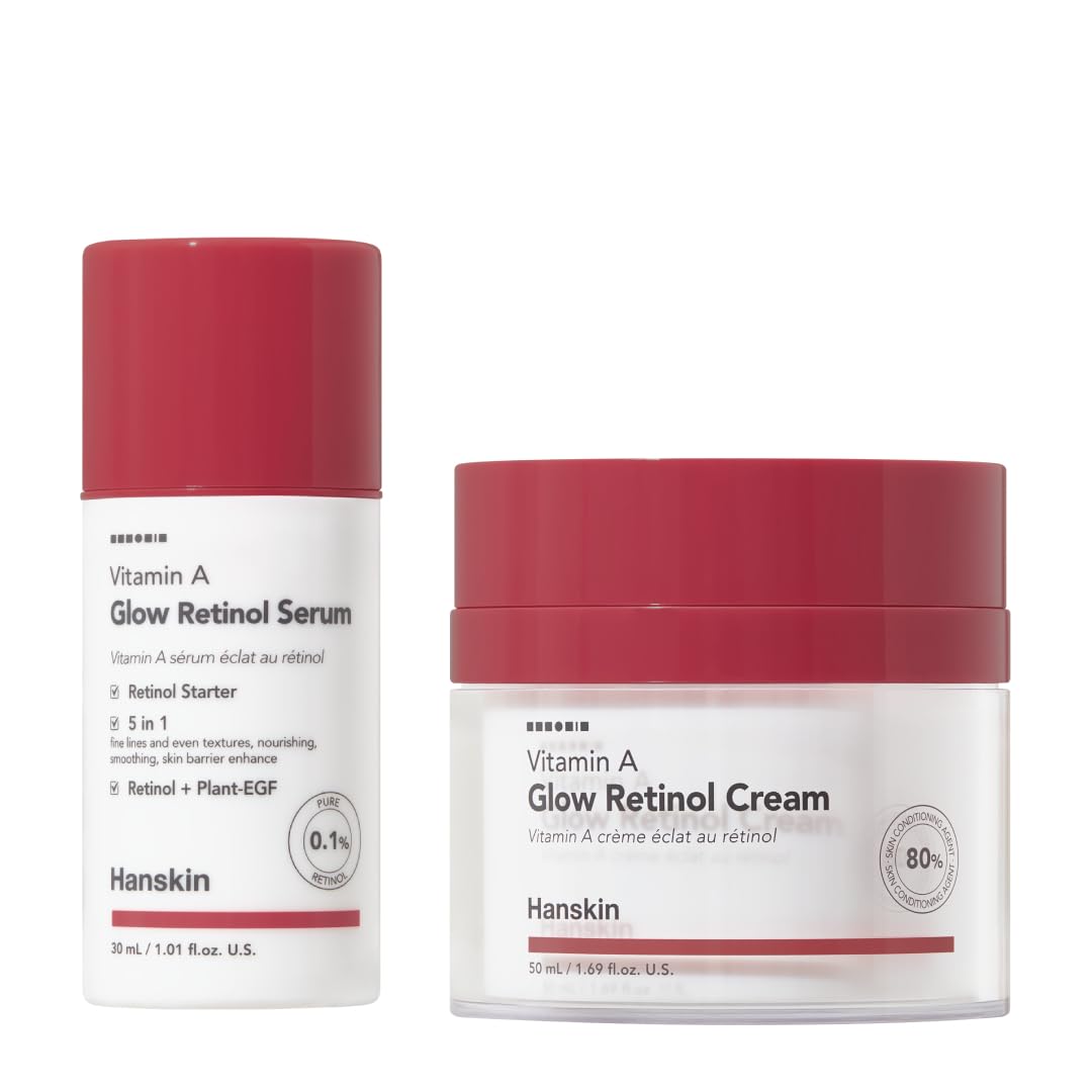 Hanskin Retinol Power Duo – Vitamin A Glow Serum &amp; Cream - Hanskin