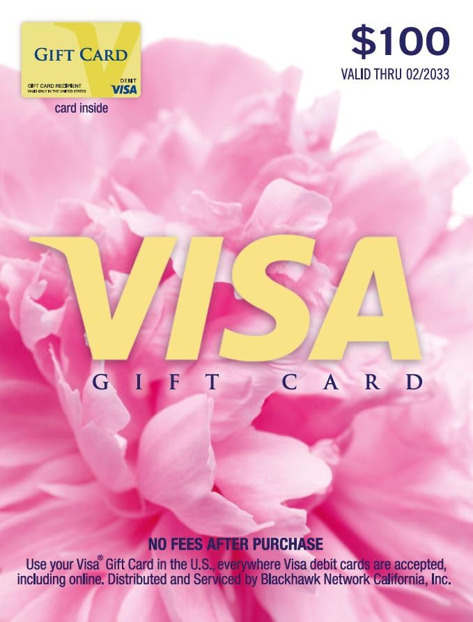 Visa Physical Gift Card $100 - Visa Official Product View 1