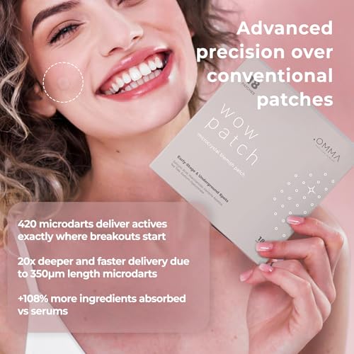 OMMA Korean Microdart Acne Patch, Cystic Acne Treatment, - Product Imagery