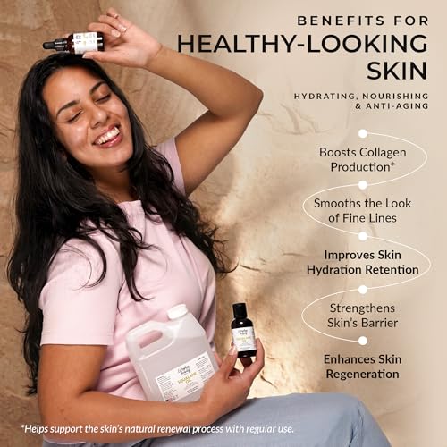 Squalane Oil - 100% Pure & Natural Plant Derived Facial Oil 2 Fl - Product Imagery