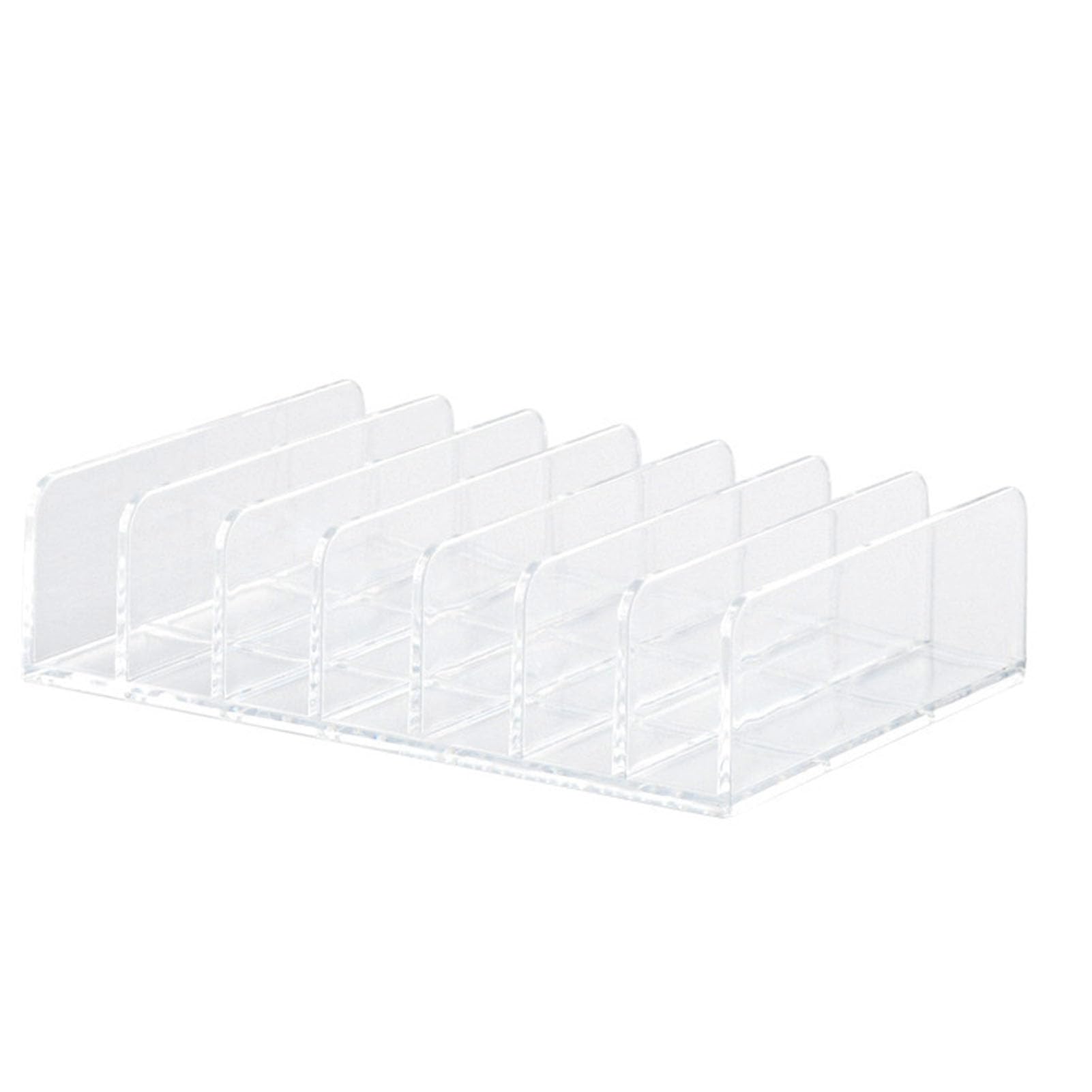 Pssopp Clear Makeup Palette Organizer 7 Slots Cosmetics Contour Storage Holder Makeup Stand Rack with Raised Dividers for Eyeshadow Blush Palettes Vanity Display (S 550ml 8000mah)
