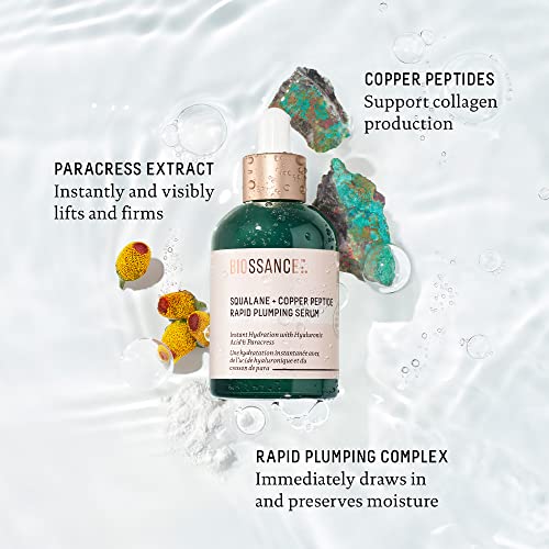 Biossance Squalane + Copper Peptide Rapid Plumping Serum - Face - Product Imagery
