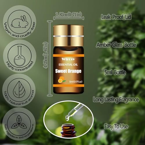 Essential Oils Set - Top 15 Scents for Diffuser, Humidifier, - Product Imagery