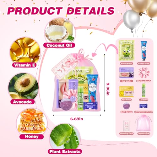 100 PCS Bulk Gifts for Women, Spa Party Favors for Girls with - Product Imagery