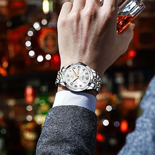 OLEVS Watch for Men Women Large Face Unisex Diamond Luxury Dress - Product Imagery