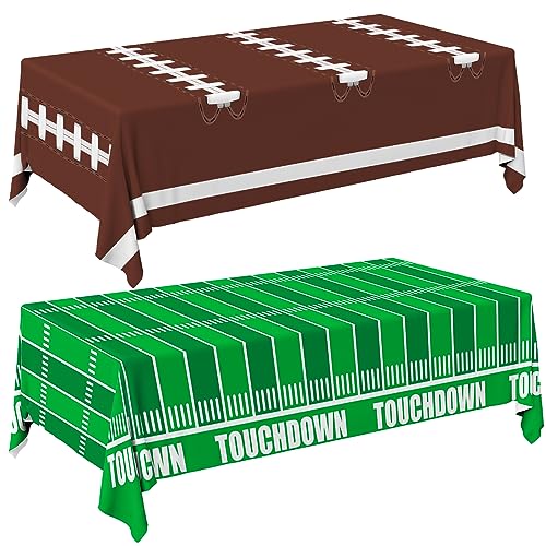 Football Party Decorations Disposable Tablecloth Plastic - Product Imagery
