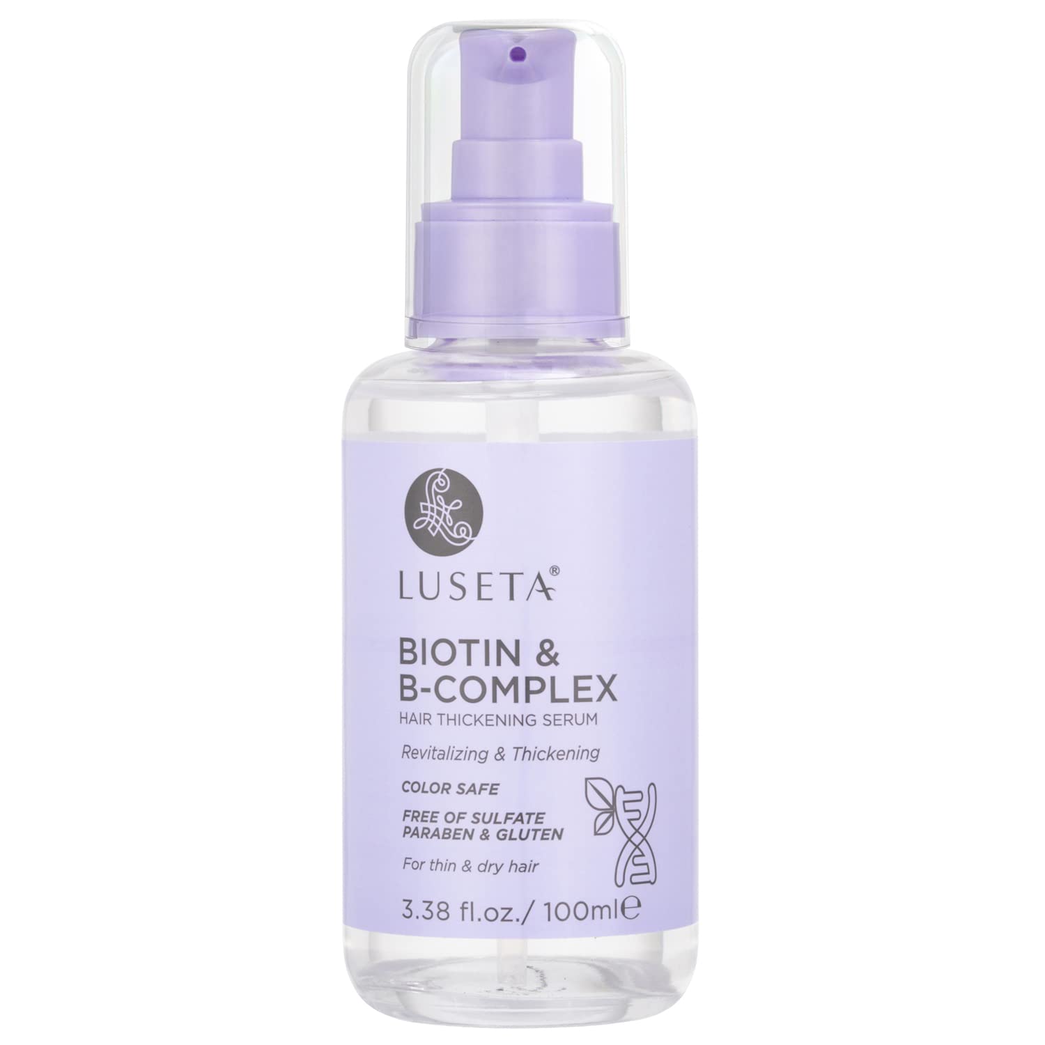 L LUSETA Biotin & Collagen Hair Oil Serum for Thin Hair, 3.38 fl oz - L LUSETA Official Product View 9