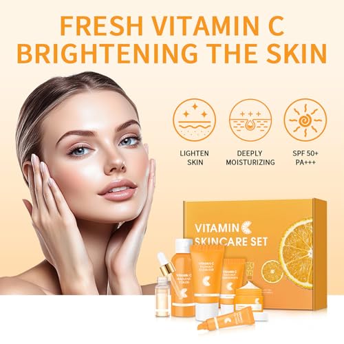 Skin Care Set, Vitamin C Facial Kit for Women, Face Skin Care - Product Imagery