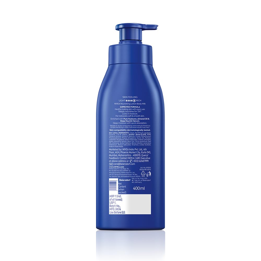Nivea Nourishing Lotion Body Milk Richly Caring For Very Dry Skin - NIVEA Official Product View 5