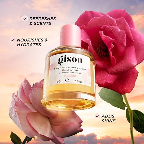 Gisou Honey Infused Hair Perfume (1.7 Fl Oz) - Wild Rose - Product Imagery