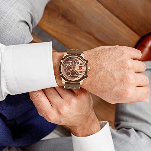 AIMES Mens Watches for Men Casual Chronograph Waterproof Sport - Product Imagery