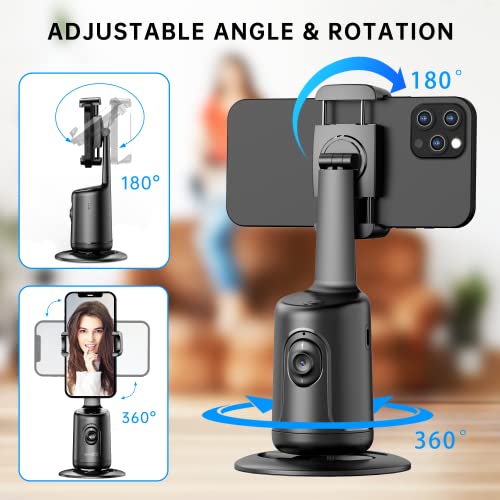 Auto Tracking Phone Holder, Auto Face Tracking Tripod, Portable - Product Imagery