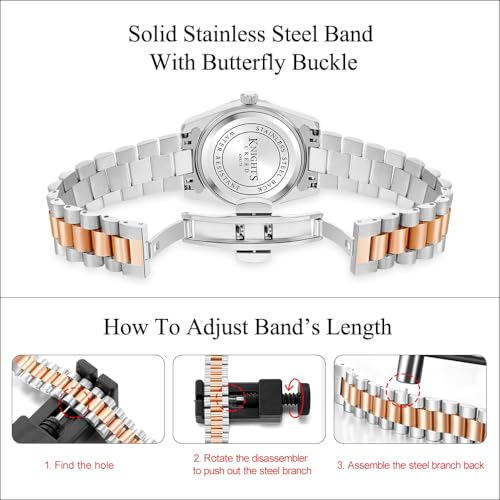 Classic Dress Watch for Women Crystal Accented Dial - Product Imagery