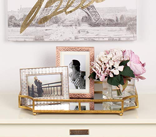 Kate and Laurel Ciel Metal Mirrored Ornate Scalloped Decorative - Product Imagery