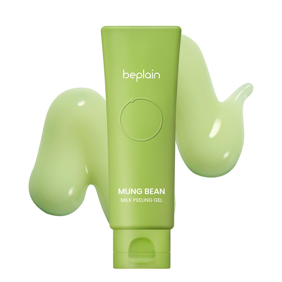 beplain Mung Bean Milk Peeling Gel, Hyaluronic Acid Exfoliator, - Product Imagery