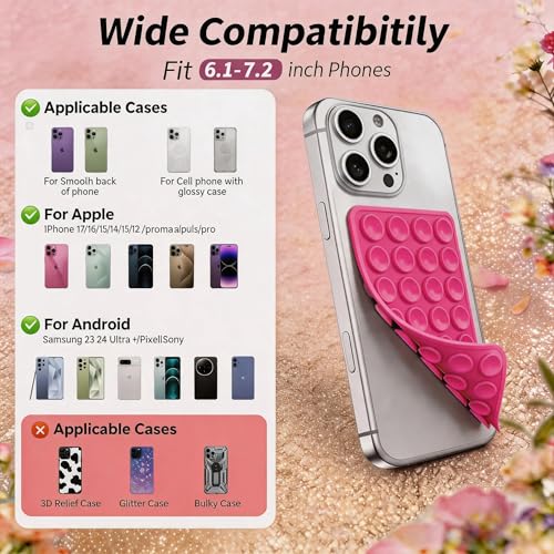 Pink 2Pack Otco budyy Silicone Double-Sided Suction Phone Case - Product Imagery