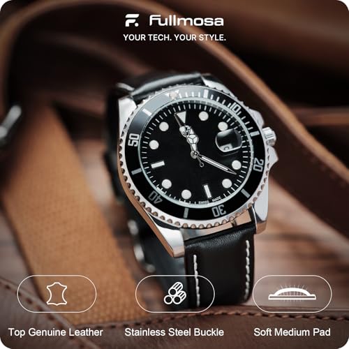 Fullmosa 12/14/16/18/19/20/21/22/24mm Quick Release Leather - Product Imagery