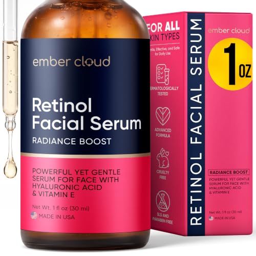 Ember Cloud Retinol Serum for Face with Hyaluronic Acid & Vitamin E - Ember Cloud Official Product View 1