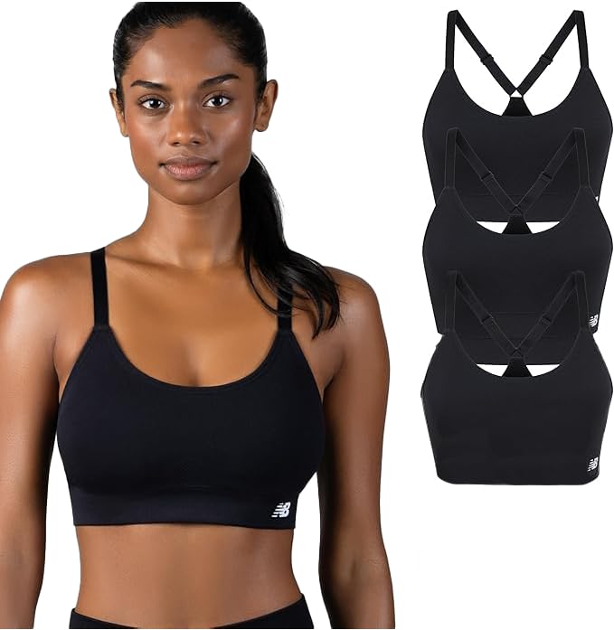 New Balance Women s Sports Bras 3 Pack Seamless Cami - New Balance Official Imagery - 1