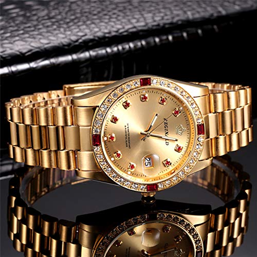 MASTOP Luxury Casual Sports Women's Men's Diamond Stainless - Product Imagery