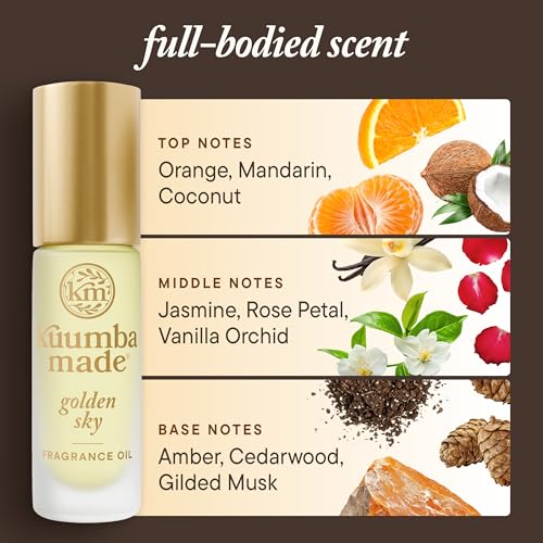 Kuumba Made Golden Sky Fragrance Oil Roll-On, Alcohol-Free, 0.15 - Product Imagery