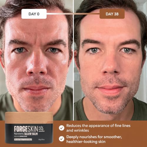 Forge Skin Beef Tallow Balm Skin Moisturizer for Men, Anti Aging - Product Imagery