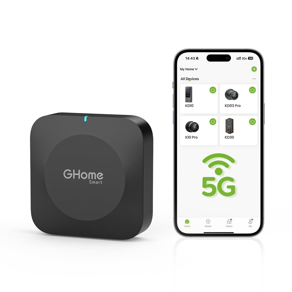 GHome Smart G2B WiFi Gateway for Bluetooth Smart Locks - GHome Smart Official Imagery - 2