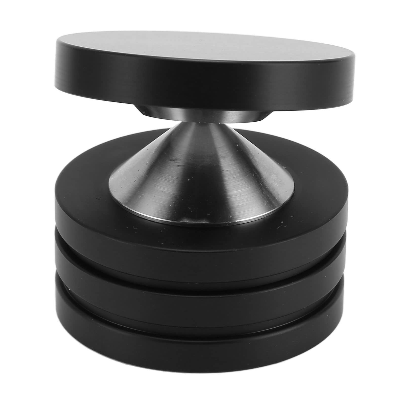 MUTOUXIA SP4937 4-piece speaker spike isolation feet pads for turntables, CD players, and amplifiers, stainless steel and POM material.