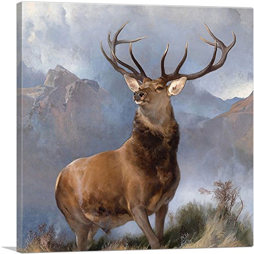 ARTCANVAS The Monarch of the Glen 1851 Canvas Art Print - Product Imagery